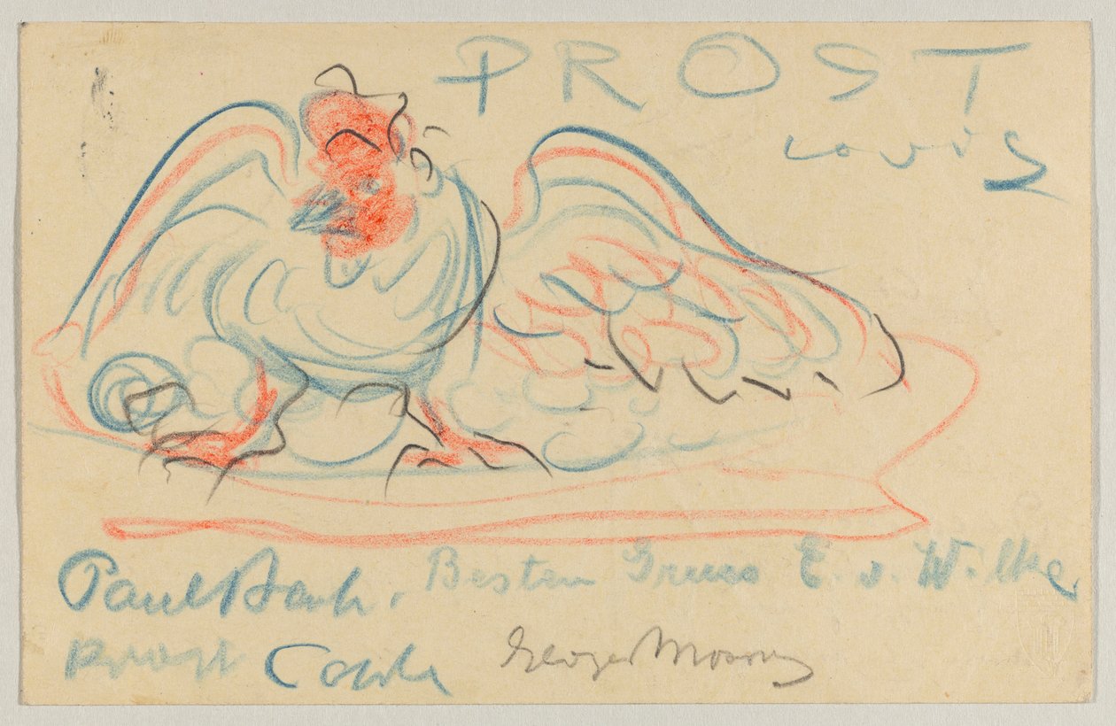 Lovis Corinth a Elly Strathmann: postal, matasellada el 19 de mayo de 1911 de Lovis Corinth