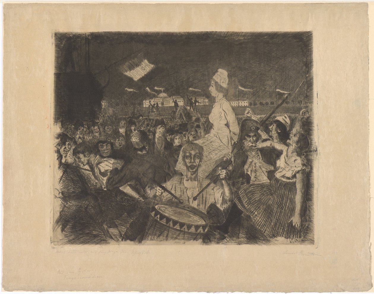 María Antonieta de camino al cadalso de Lovis Corinth