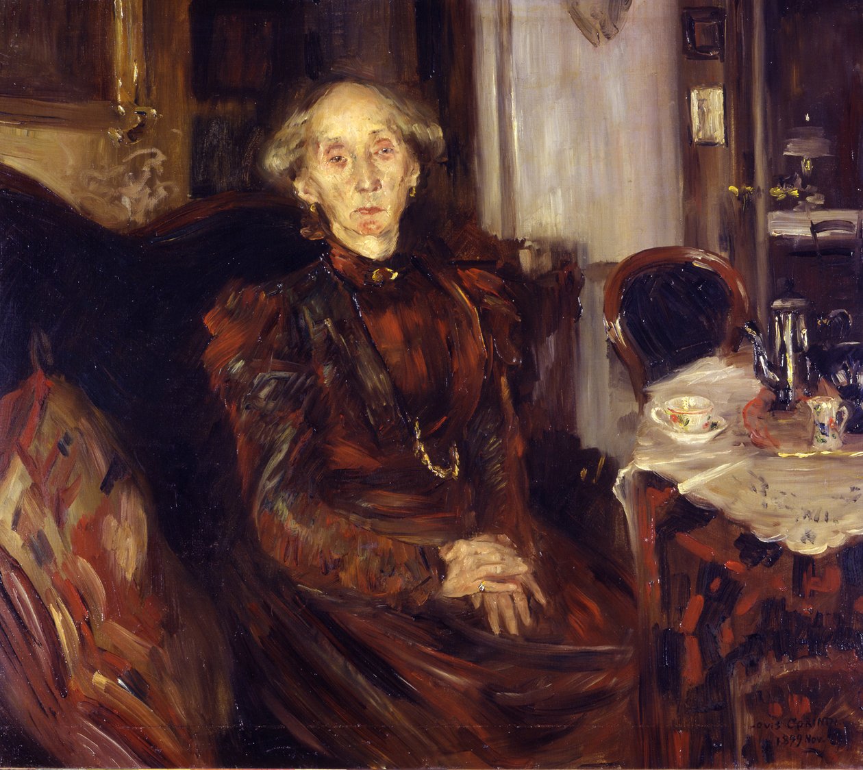 Retrato de la madre Rosenhagen de Lovis Corinth