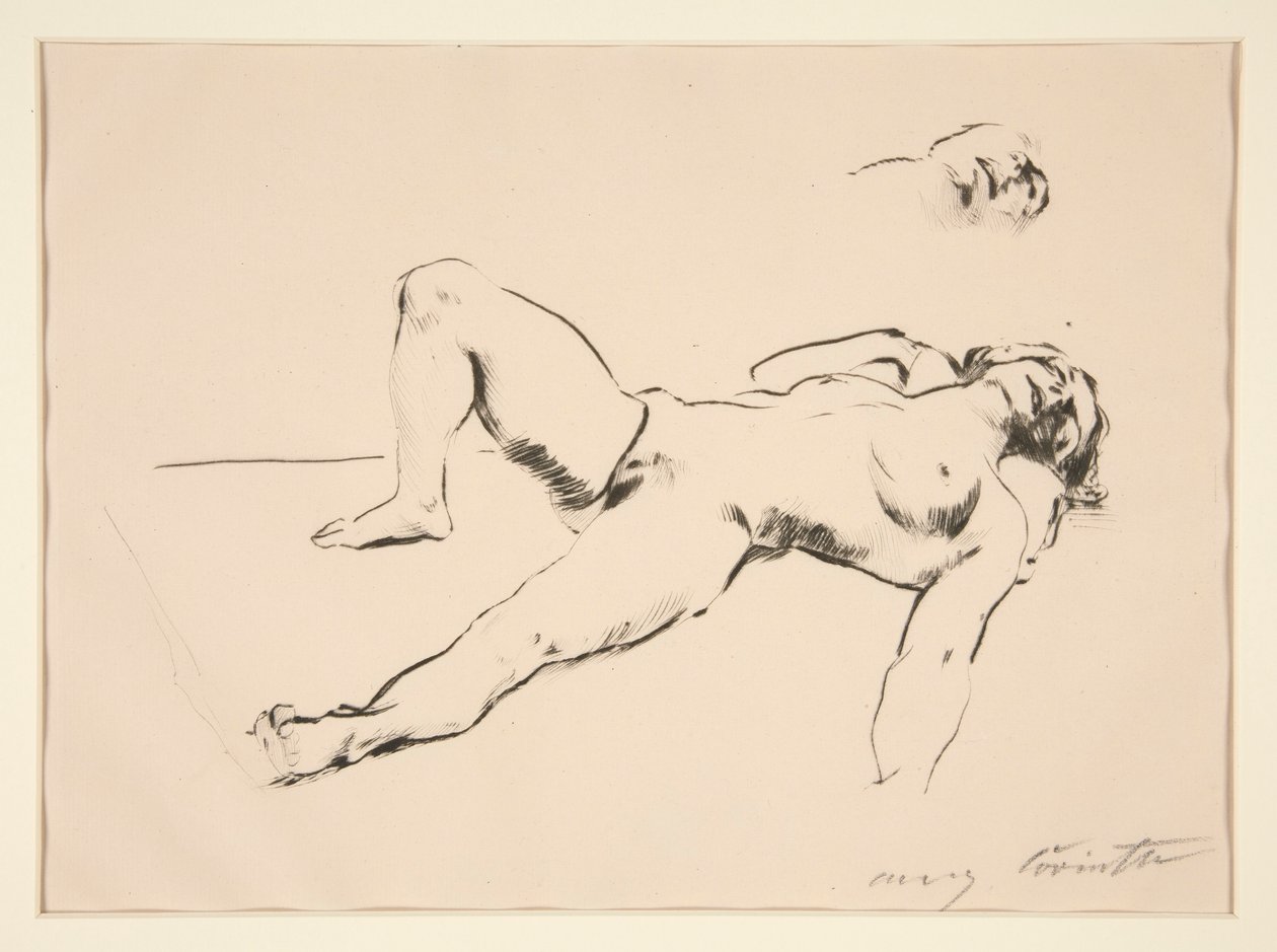 Desnudo reclinado de Lovis Corinth