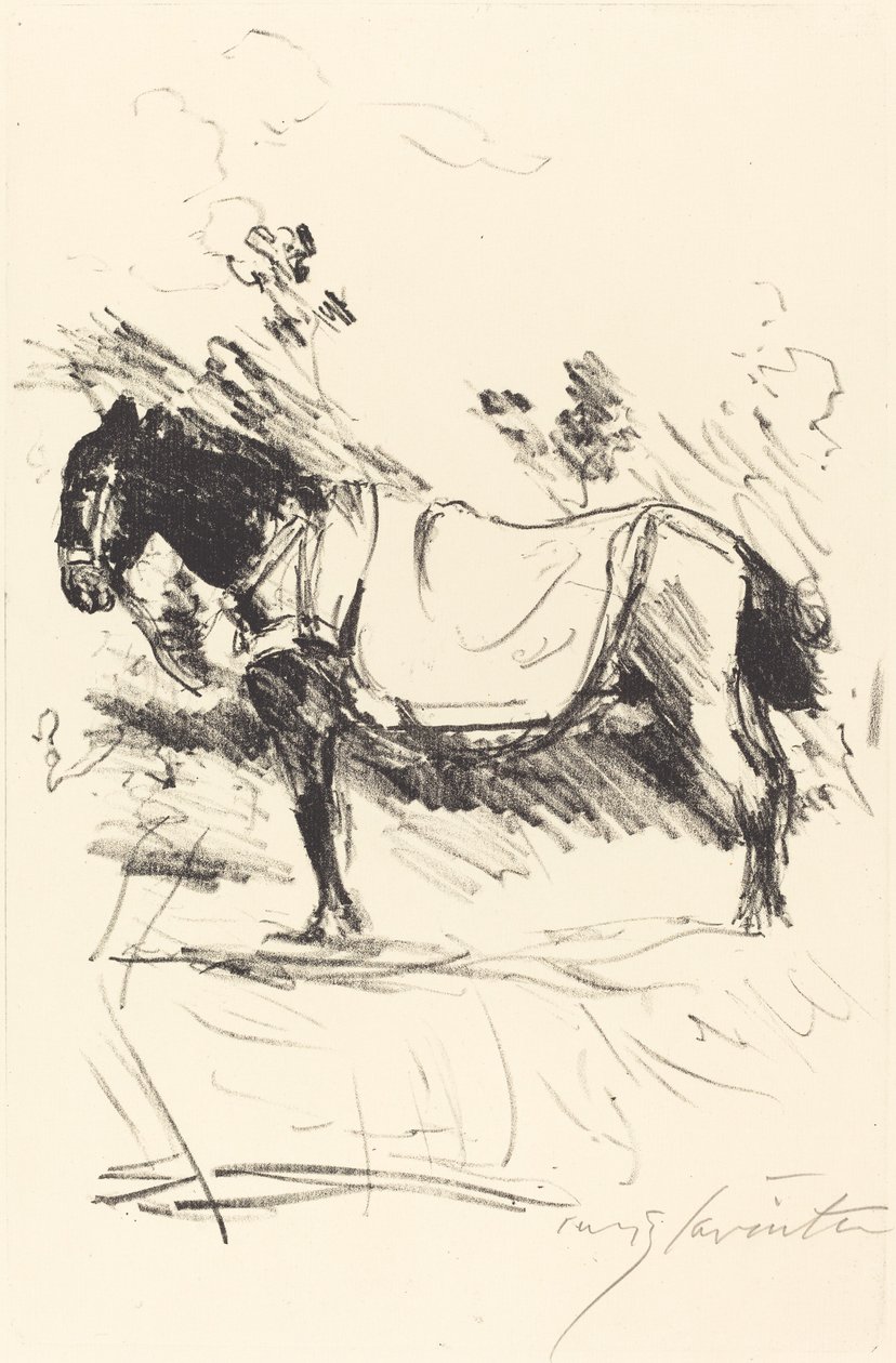 Caballo de montar de Lovis Corinth