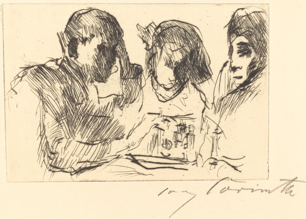 Jugadores de ajedrez de Lovis Corinth