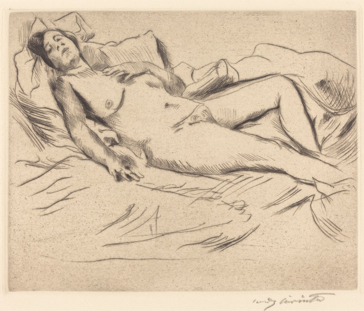 Schlafende, 1912 de Lovis Corinth