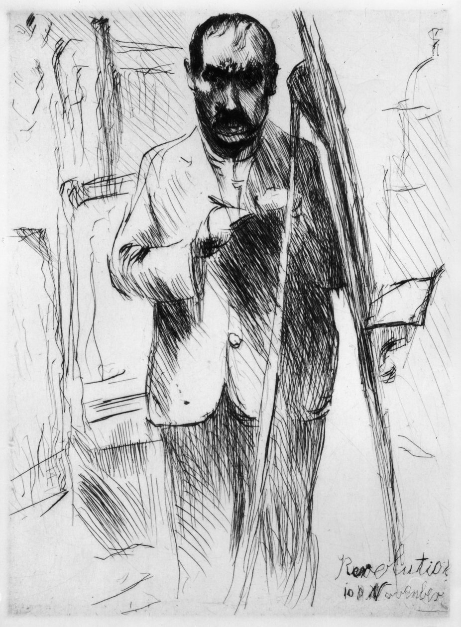 Autorretrato ante el caballete de Lovis Corinth