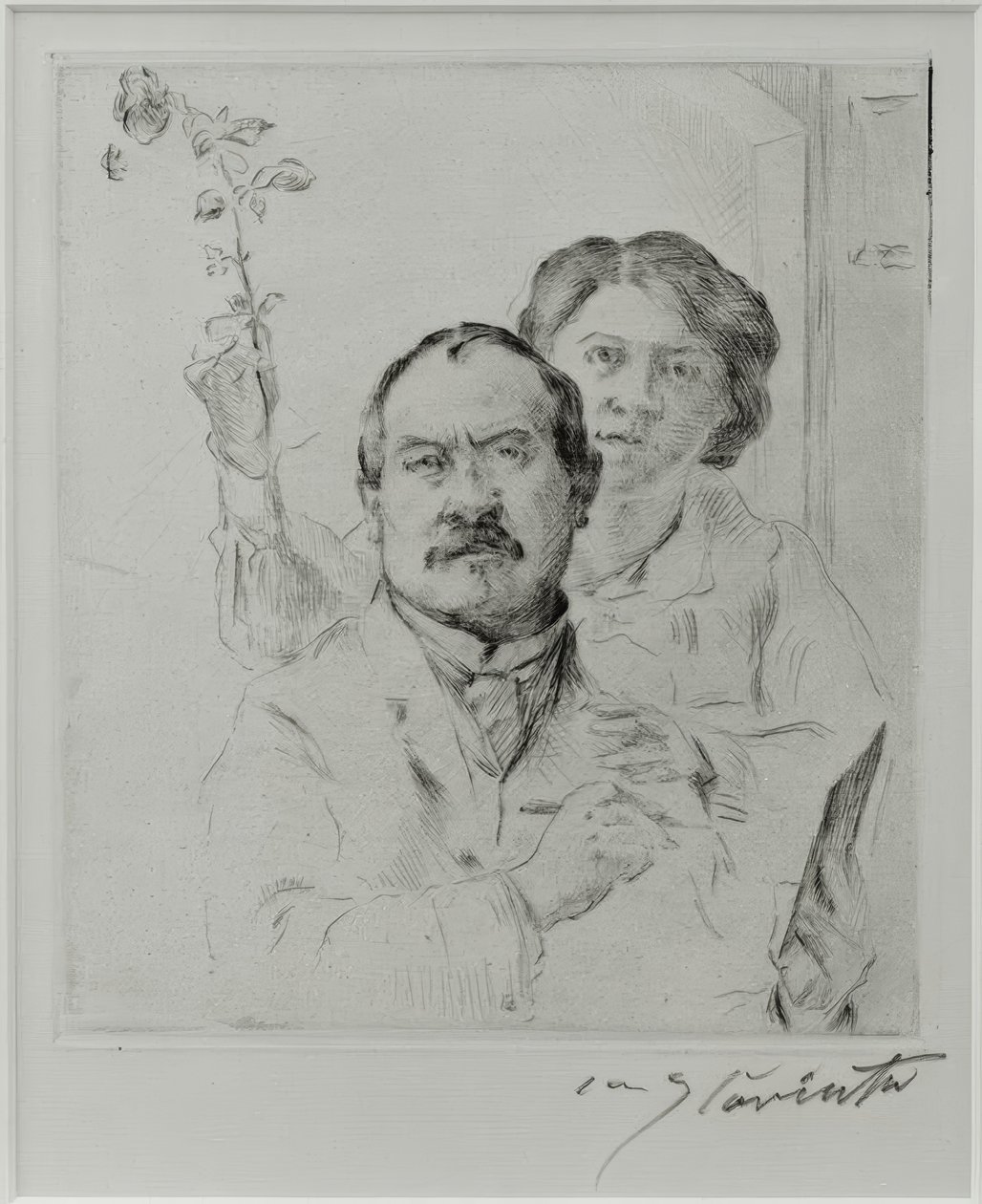 Autorretrato con su esposa Charlotte Berend-Corinth de Lovis Corinth
