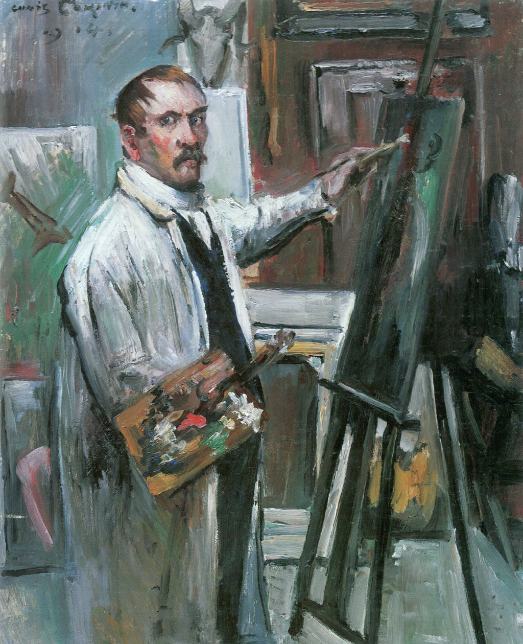 Autorretrato en el taller de Lovis Corinth