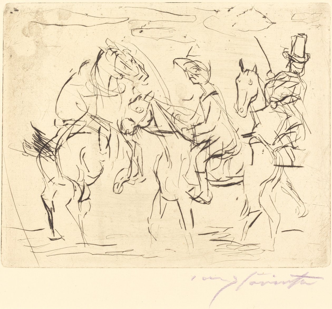 Jinetes de Domingo de Lovis Corinth