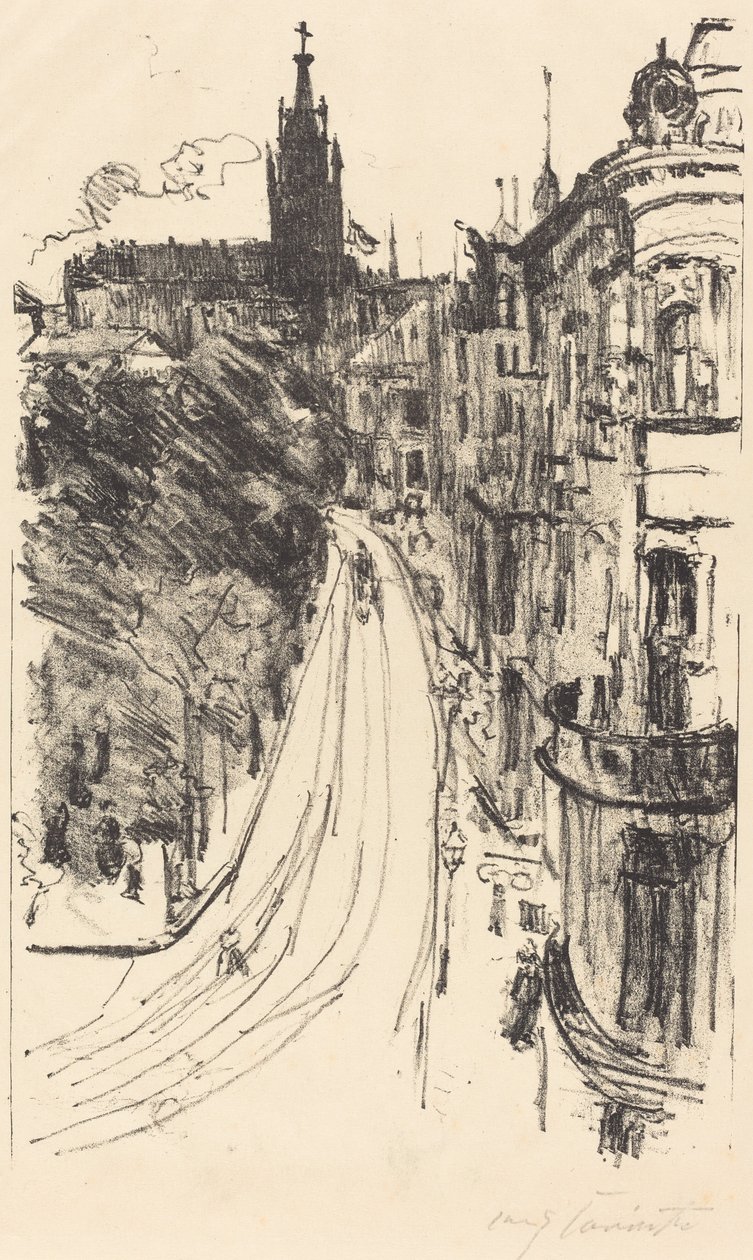 Calle en Königsberg, 1918 de Lovis Corinth