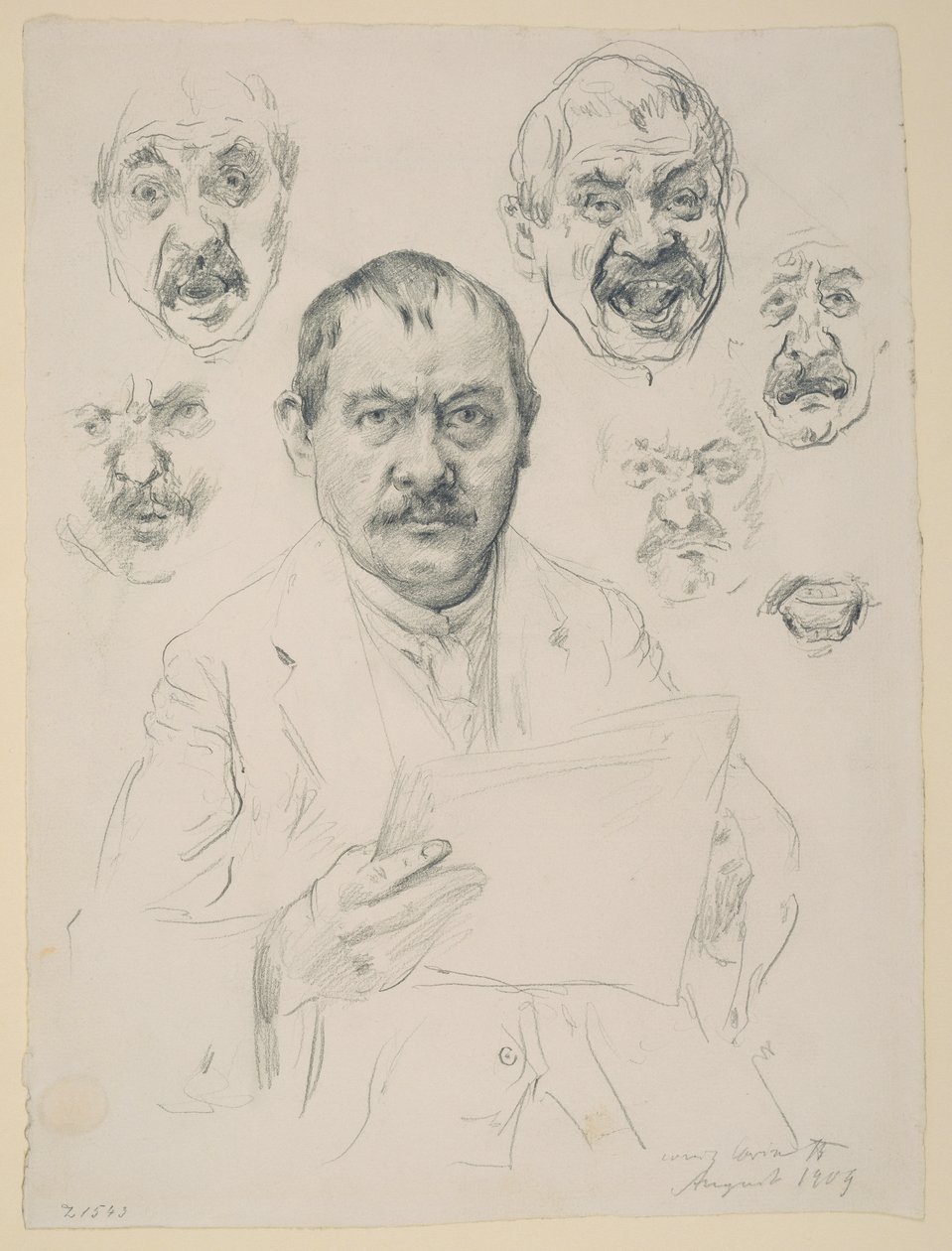 Estudios para un autorretrato de Lovis Corinth