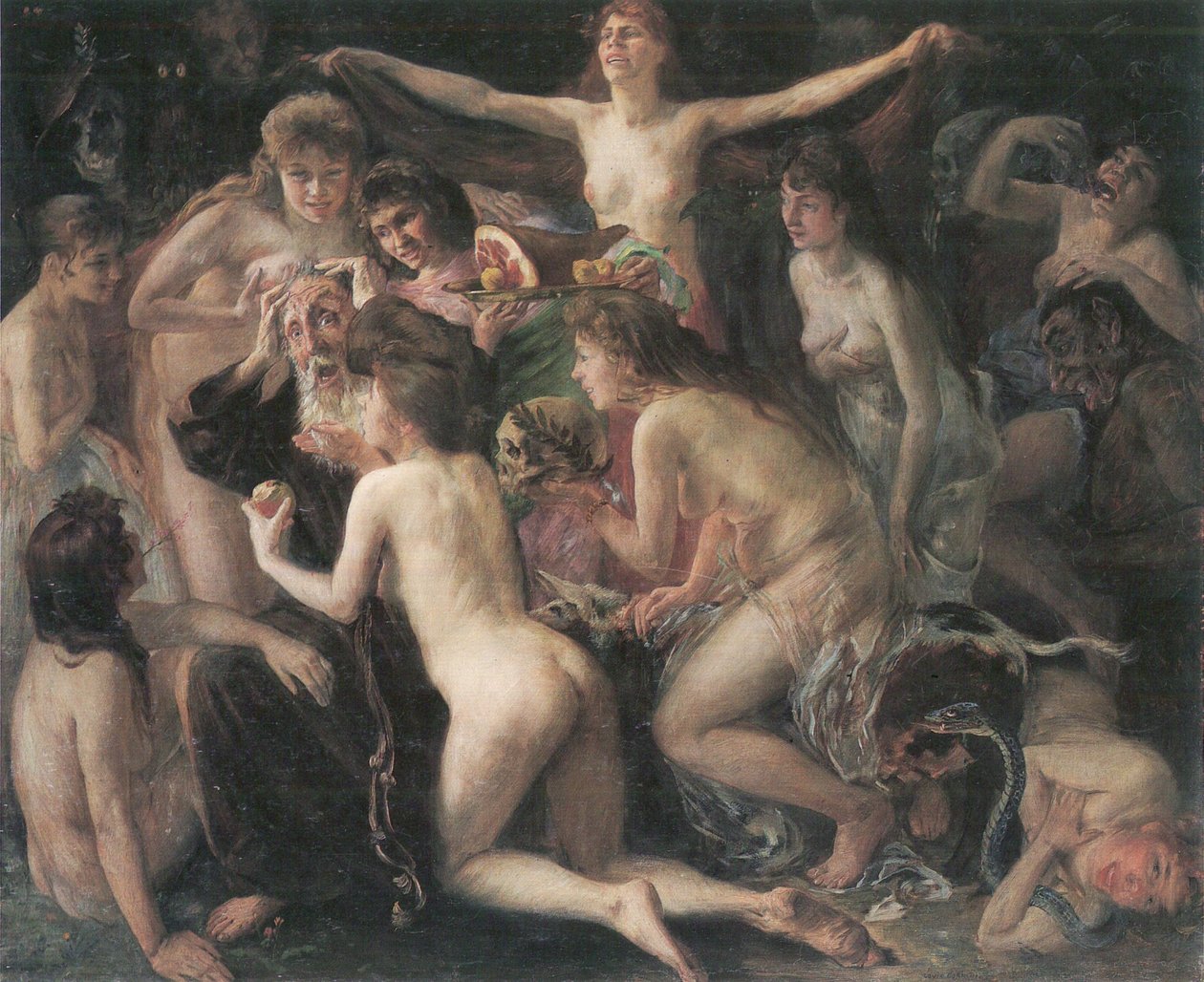 Tentación de san Antonio de Lovis Corinth
