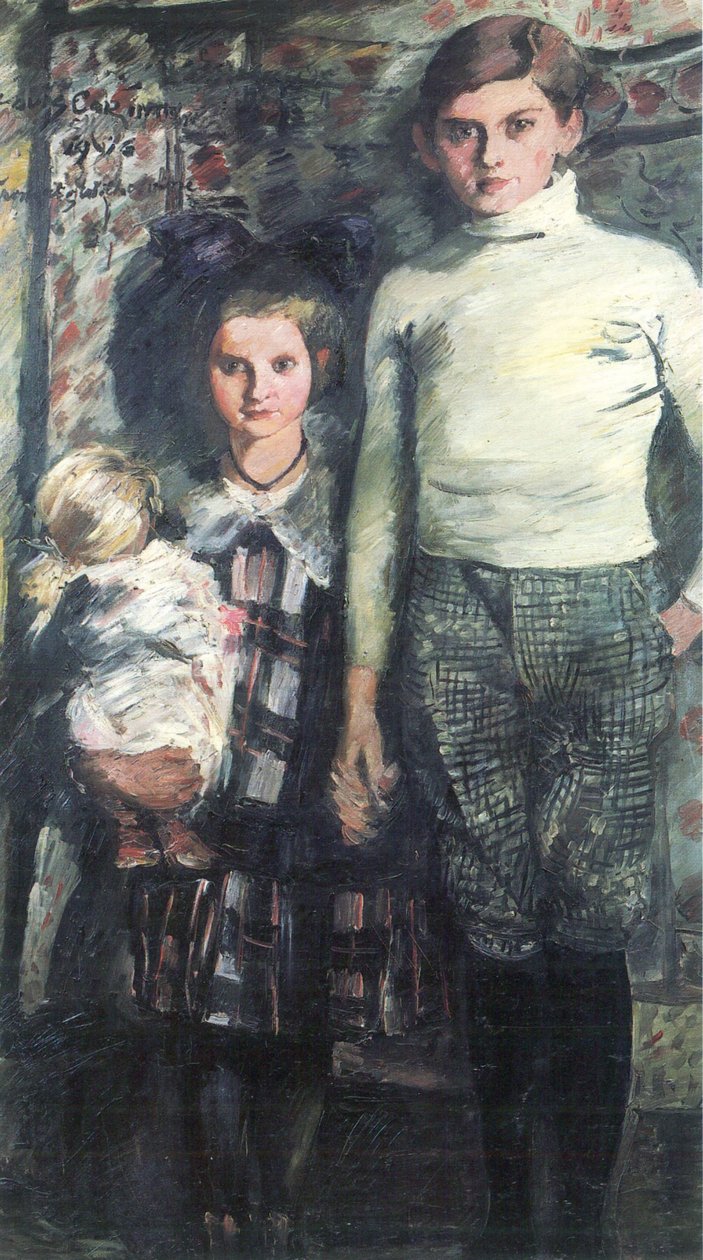 Thomas y Wilhelmine - los hijos del artista de Lovis Corinth