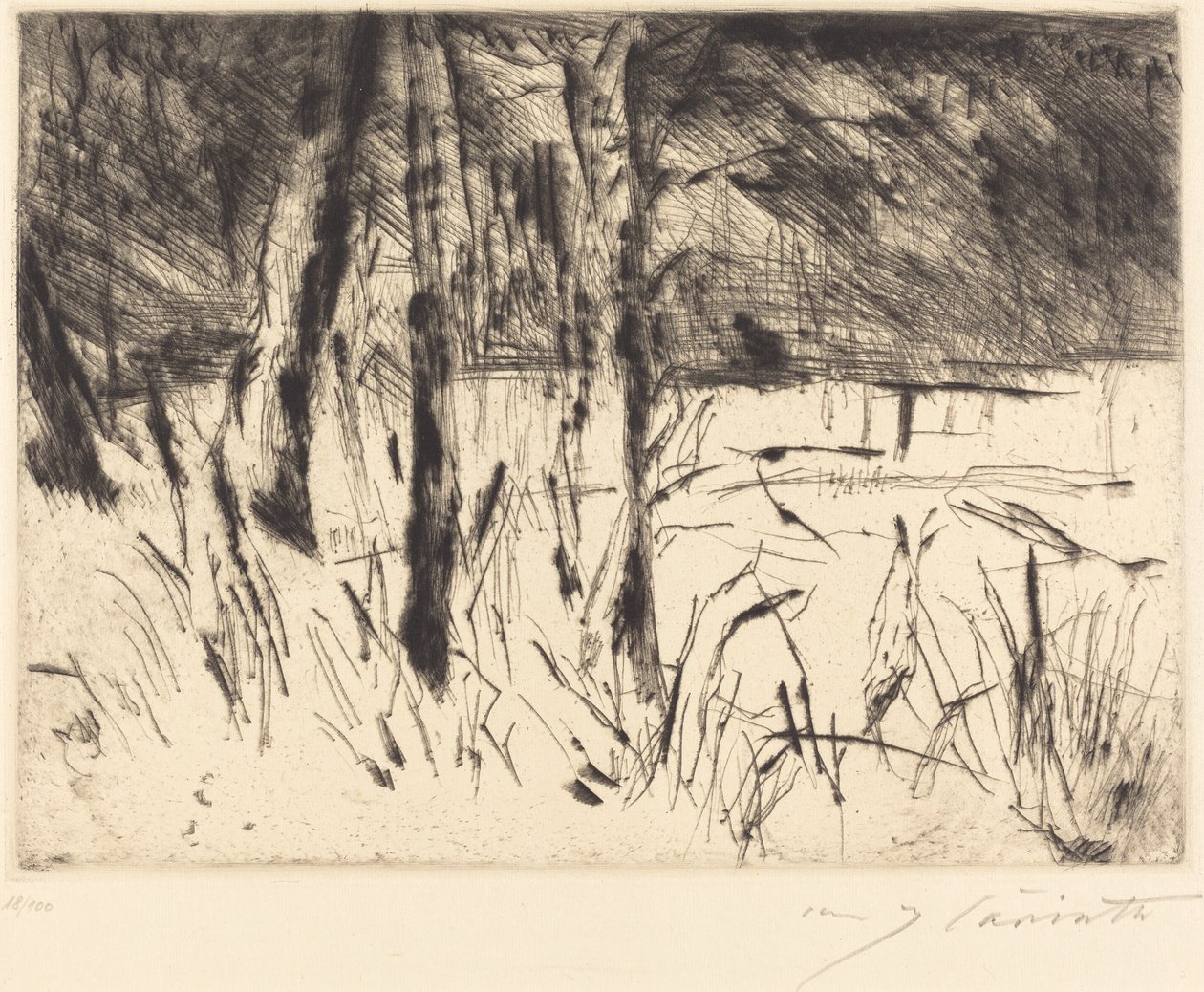 Jardín Zoológico Tiergarten, 1922 de Lovis Corinth