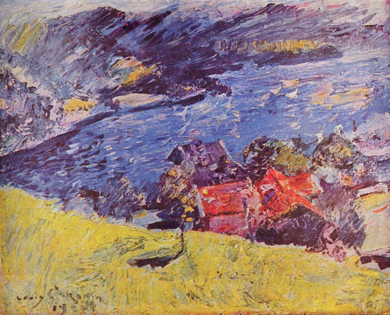 Walchensee, prado amarillo de Lovis Corinth