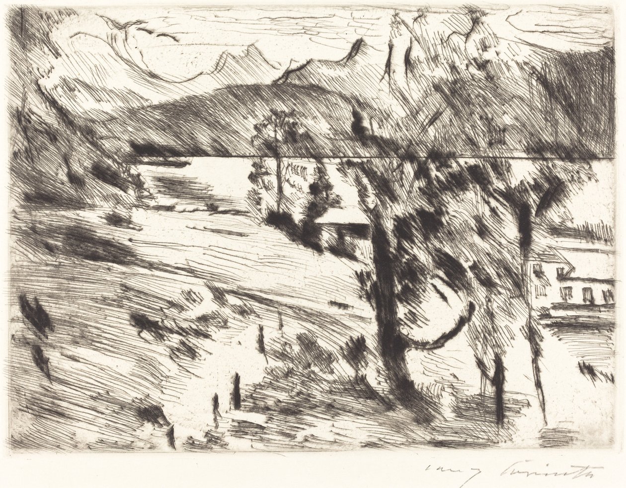 Walchensee landschaft, 1919 de Lovis Corinth