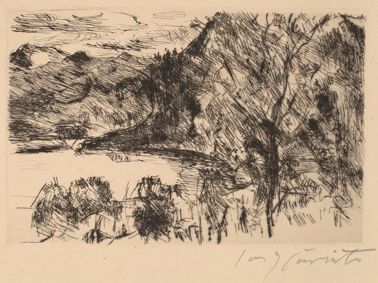 Walchensee con Jochberg de Lovis Corinth