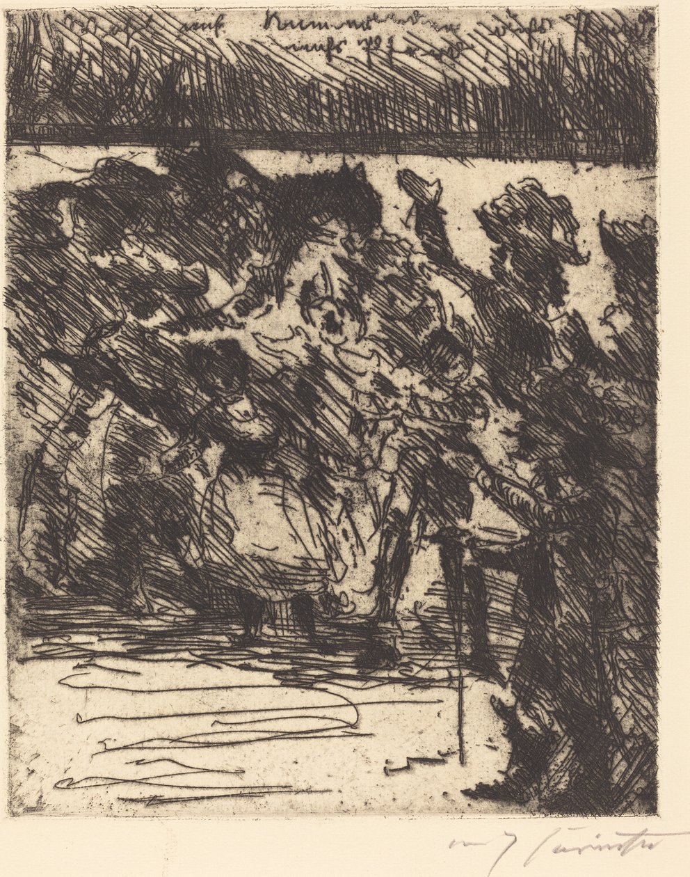 ¡Vamos, camaradas, a caballo, a caballo! Al campo, a la libertad de Lovis Corinth