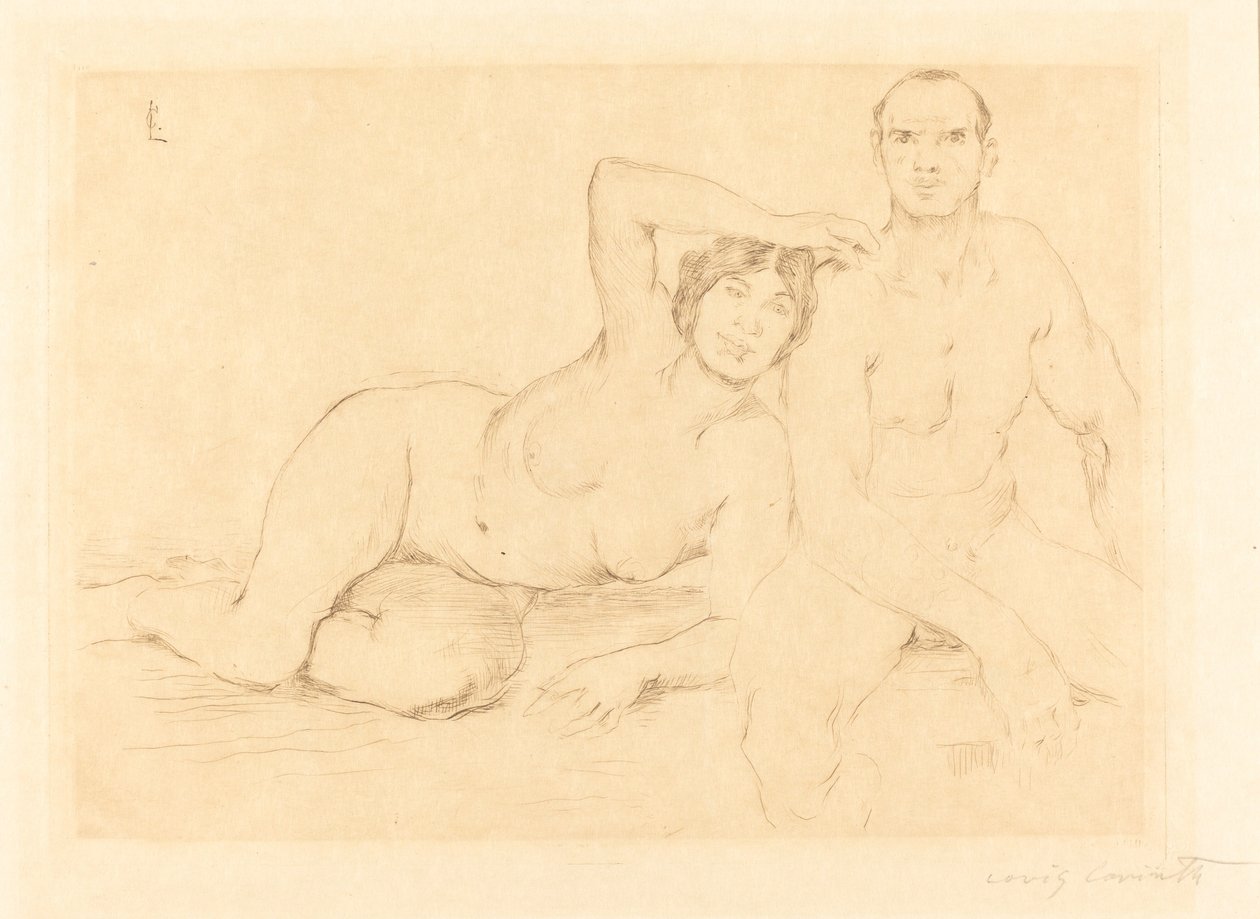 Dos personas desnudas, 1908 de Lovis Corinth