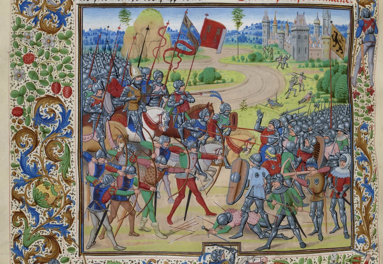 La batalla de Dunkerque el 25 de mayo de 1383 de Loyset Liedet
