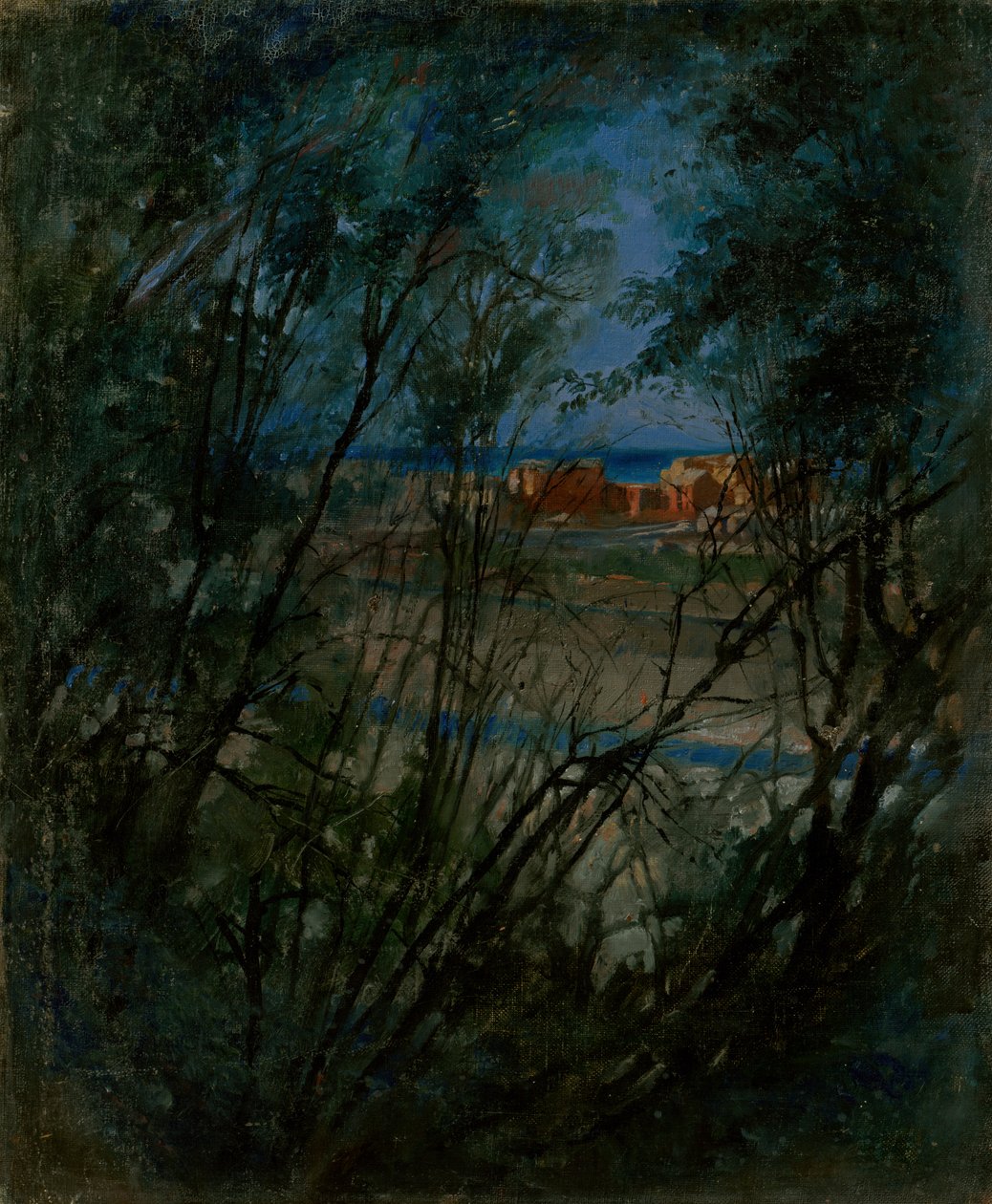 Paisaje azul de Laszlo Mednyanszky