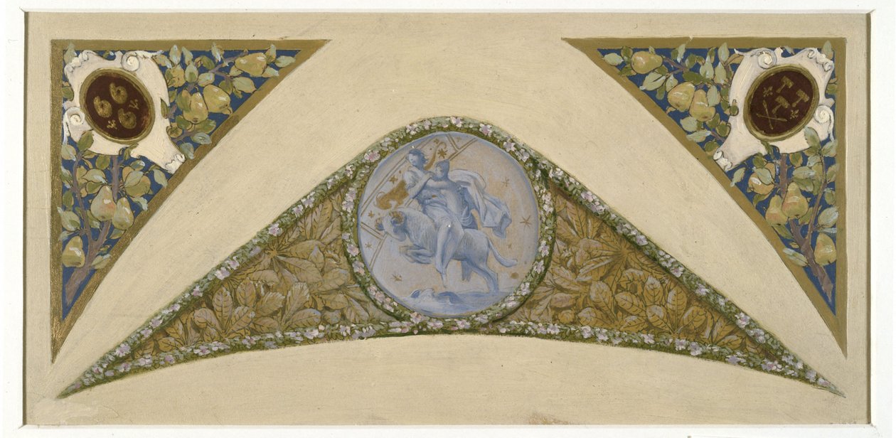 Boceto para la Escalera de Banquetes del Ayuntamiento de París: Bélier, ca. 1888 -1898 (óleo) de Luc Oliver Merson
