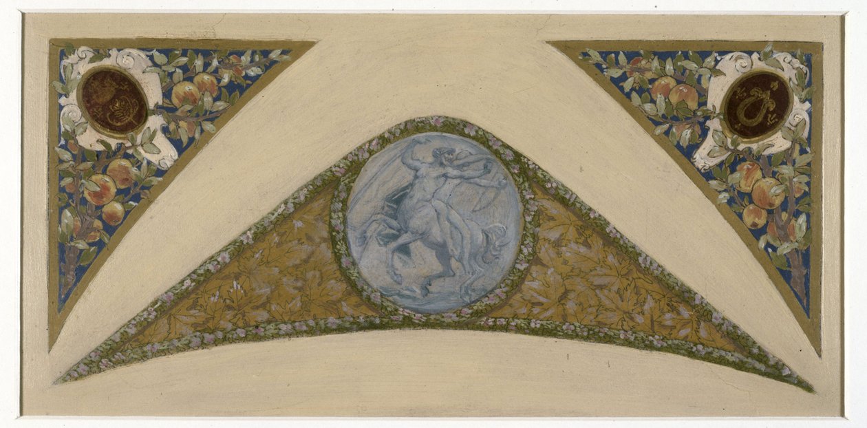 Boceto para la Escalera del Festival del Ayuntamiento de París: Sagittaire, entre 1888 y 1898 (óleo) de Luc Oliver Merson