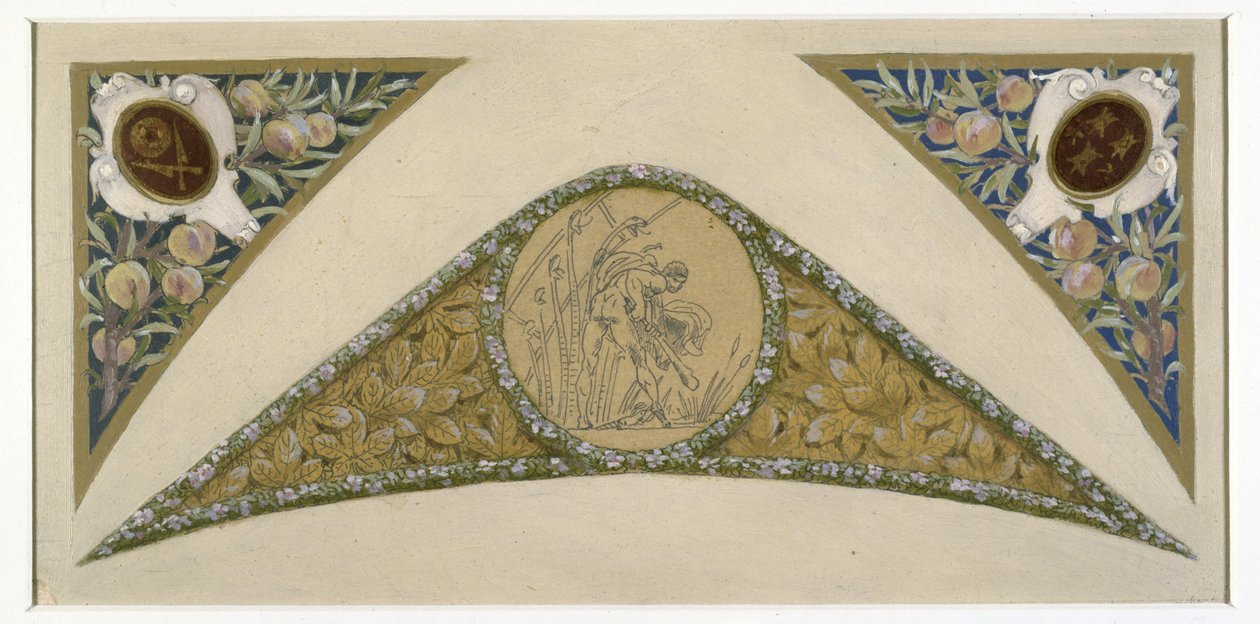 Boceto para la Escalera del Festival del Ayuntamiento de París: Escorpión, ca. 1888 -1898 (óleo) de Luc Oliver Merson