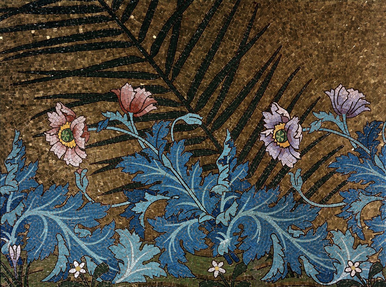 Detalle del mosaico de la tumba de Pasteur por Luc Olivier Merson de Luc Oliver Merson