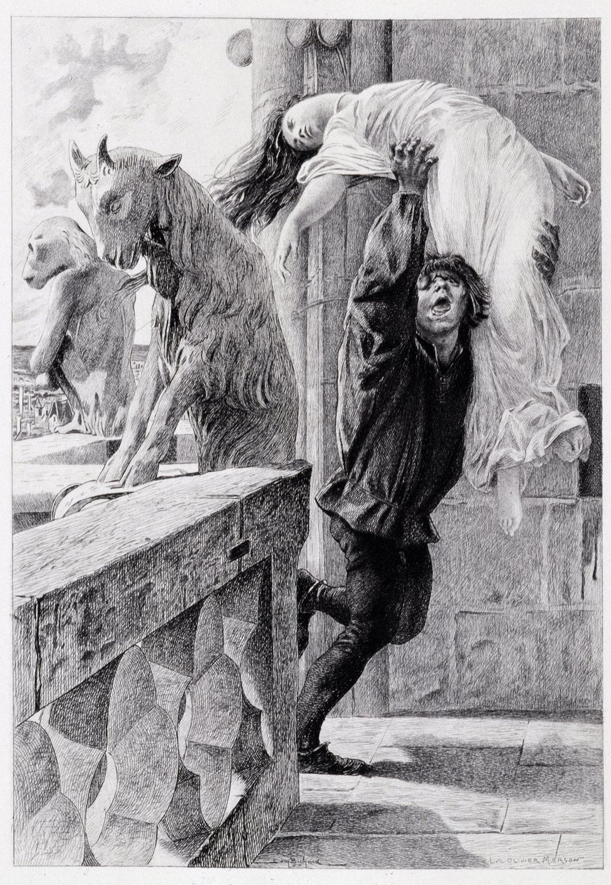 Quasimodo salva a Esmeralda - en 
