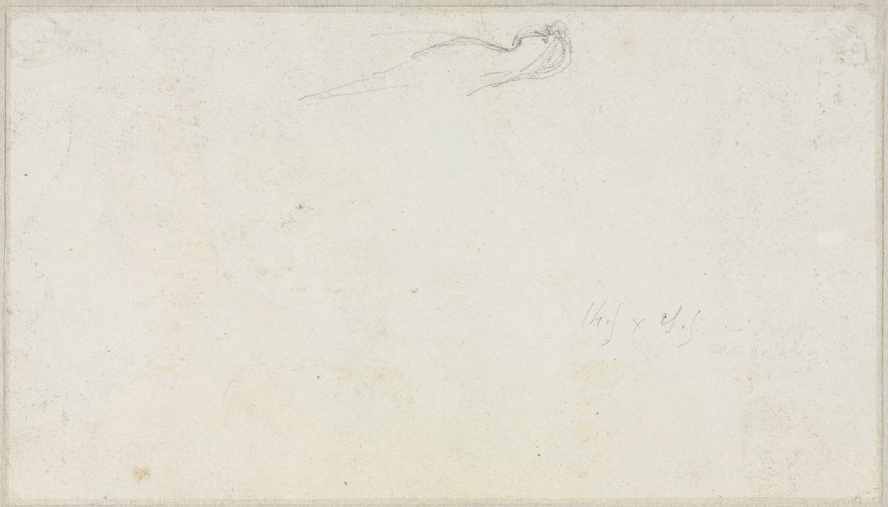 Boceto de una esfinge [] verso, c. 1879-80 de Luc Olivier Merson
