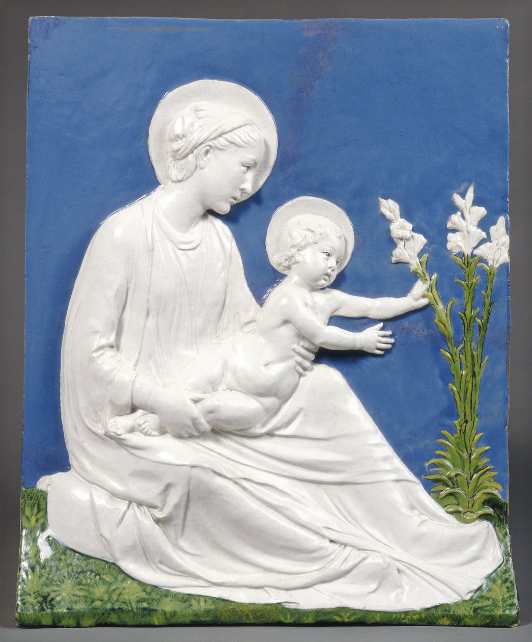 Madonna y Niño, c.1475 de Luca Della Robbia