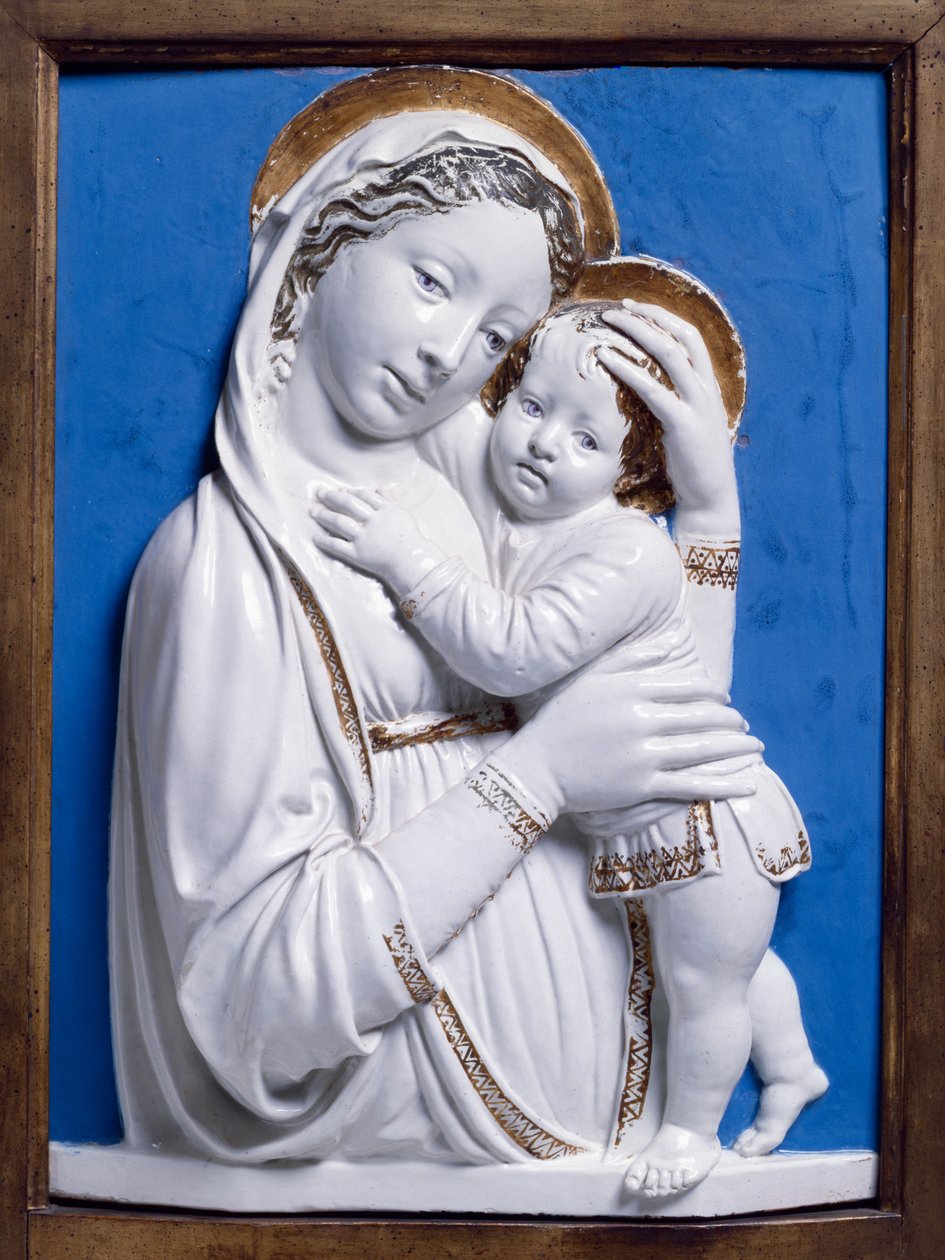 Madonna y Niño, 1445-50 de Luca Della Robbia