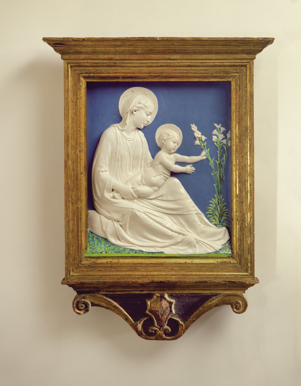 Madonna de los lirios, c.1450-60 de Luca Della Robbia