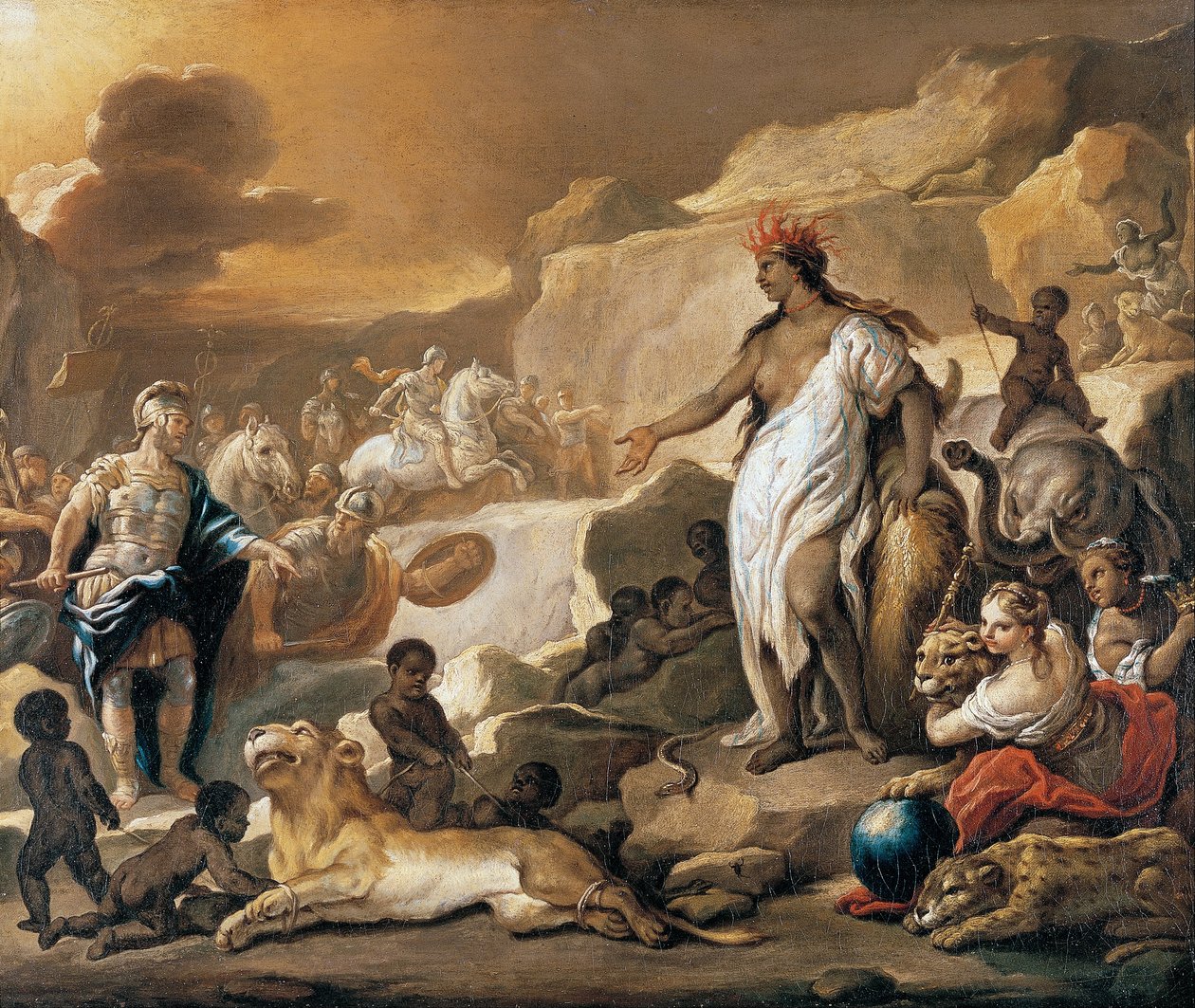 Serie de las Cuatro Partes del Mundo. África de Luca Giordano