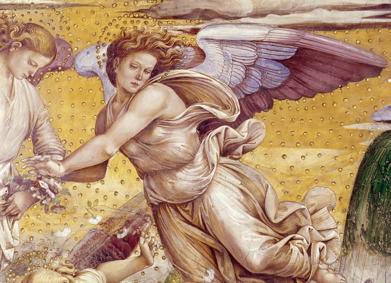 Detalle de los Elegidos en el Paraíso, de la Capilla de la Madonna di San Brizio, 1499-1504 de Luca Signorelli