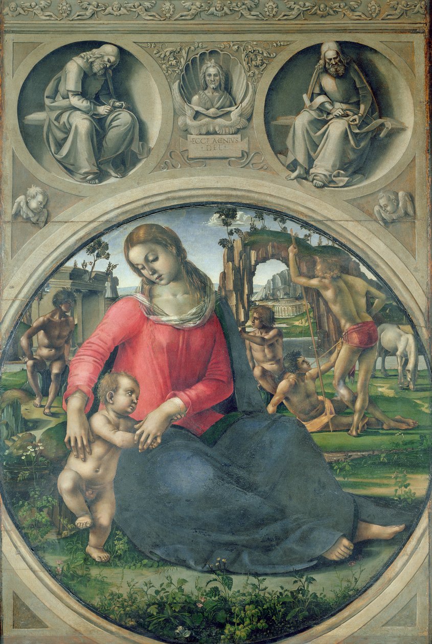 Madonna y el Niño, 1490-95 de Luca Signorelli