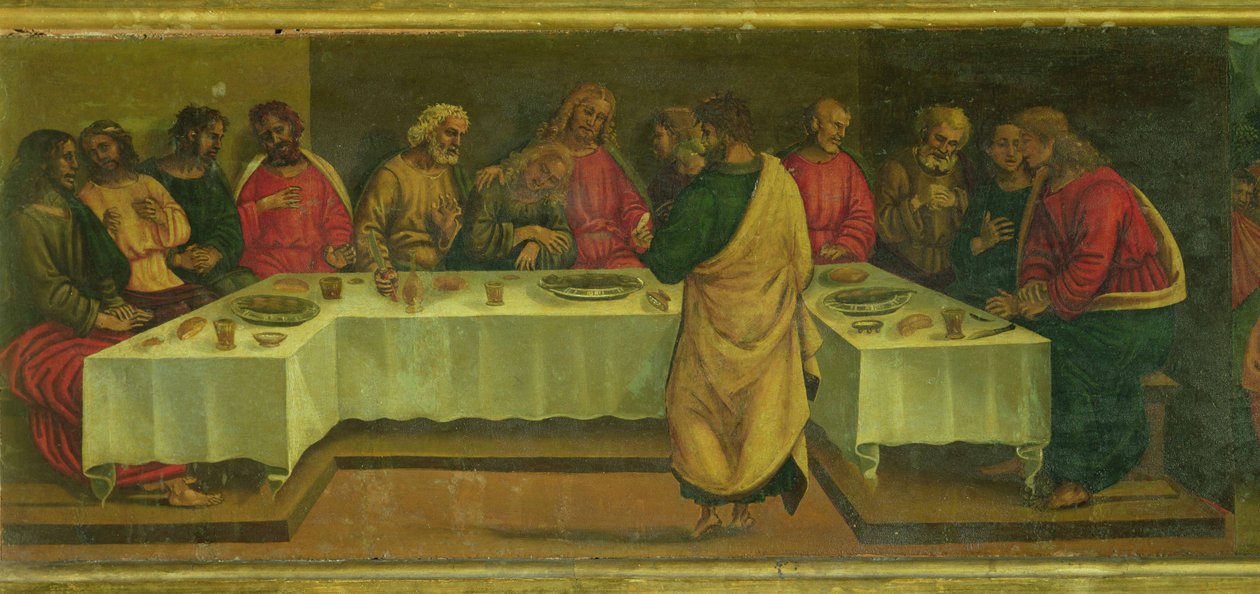 Panel de predela: La última cena de Luca Signorelli