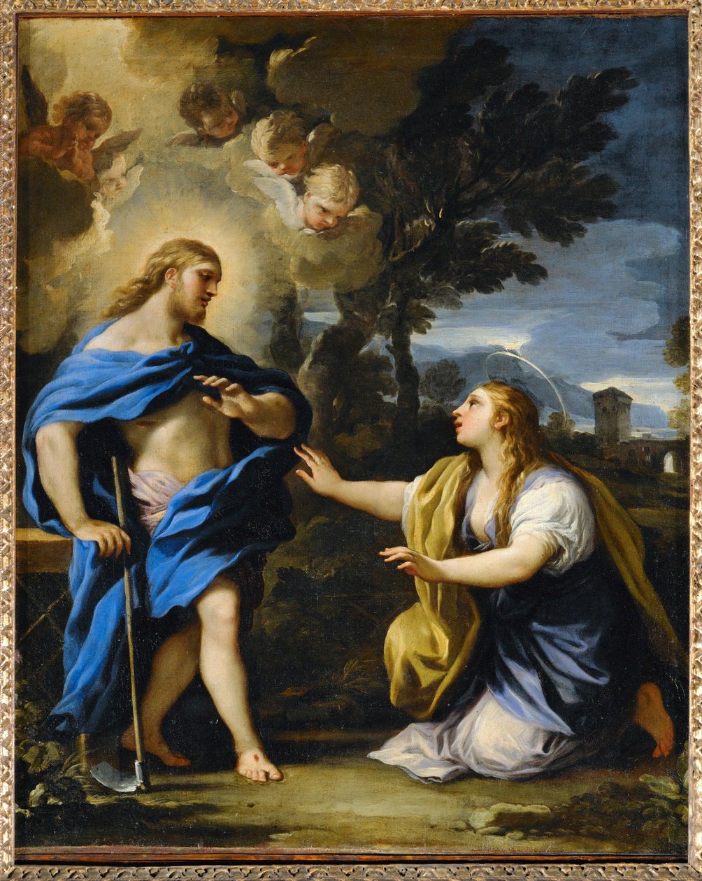 Noli me tangere. Cristo se encuentra con María Magdalena después de la resurrección ... de Luca (circle of) Giordano