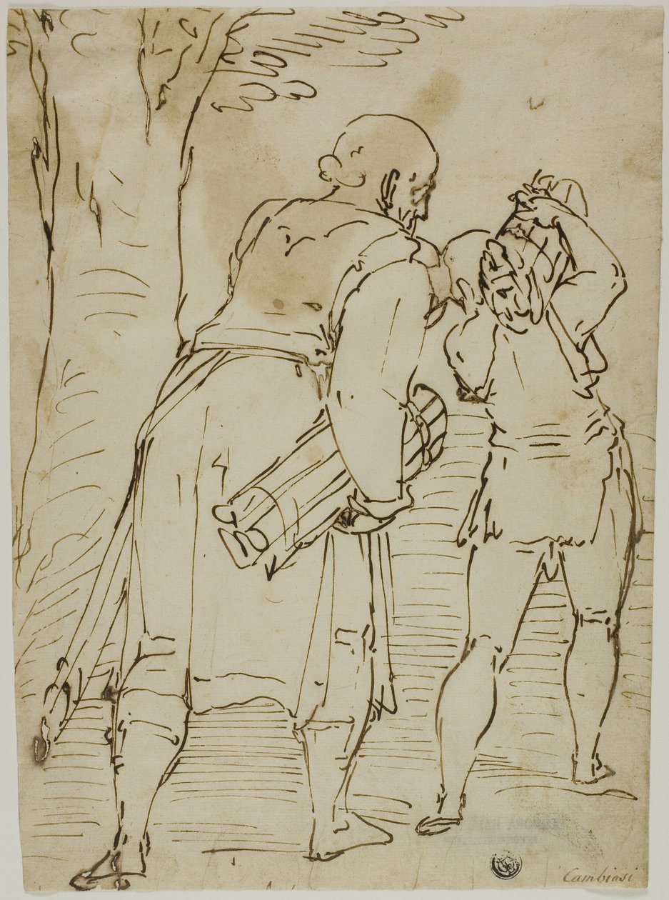 Abraham e Isaac de Luca Cambiaso