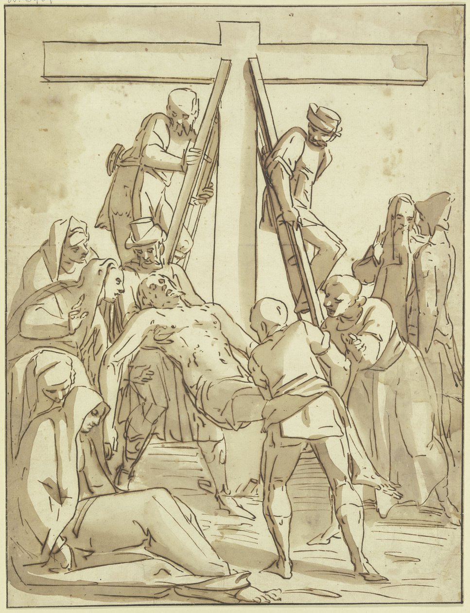 Descendimiento de la cruz de Luca Cambiaso