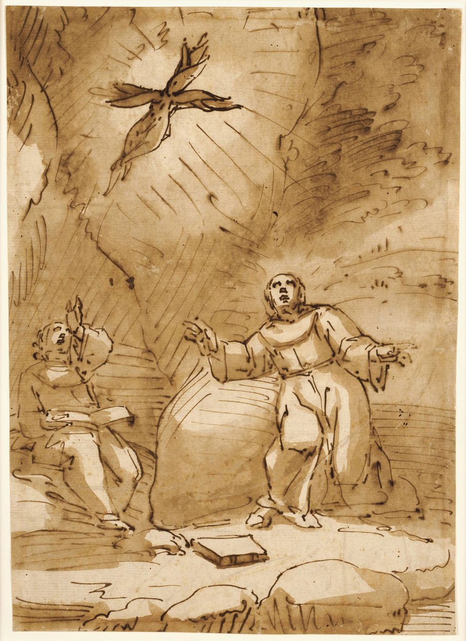 Stigmatisation des Heiligen Franziskus de Luca Cambiaso