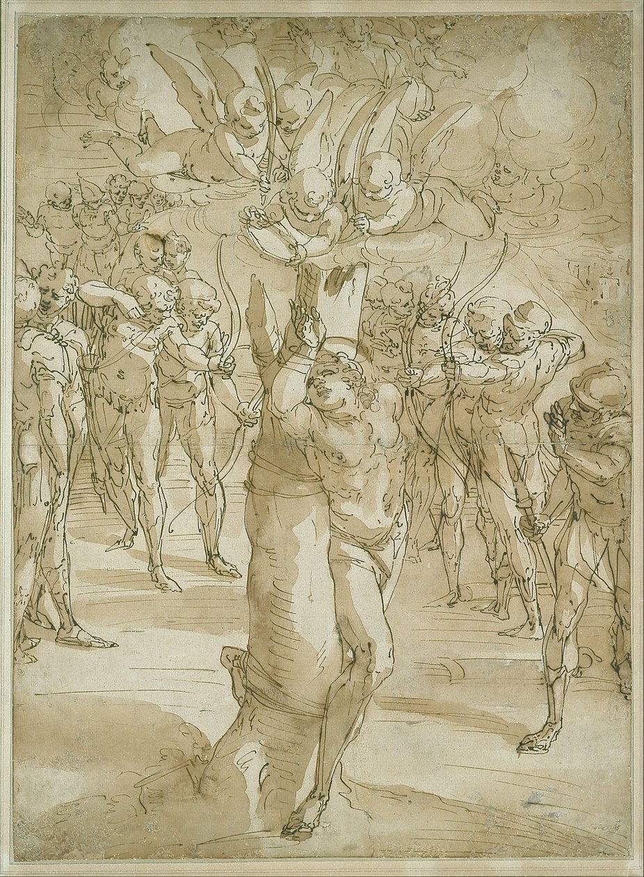 El martirio de San Sebastián de Luca Cambiaso
