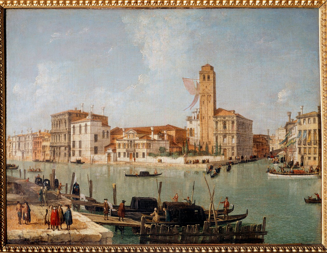 El Gran Canal en Venecia de Luca Carlevaris