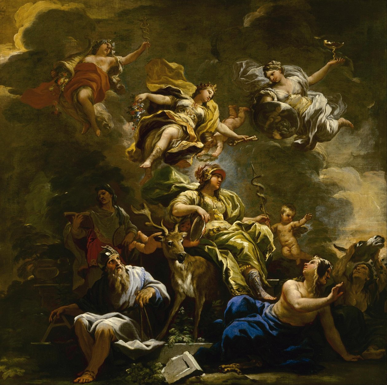 Alegoría de la prudencia de Luca Giordano