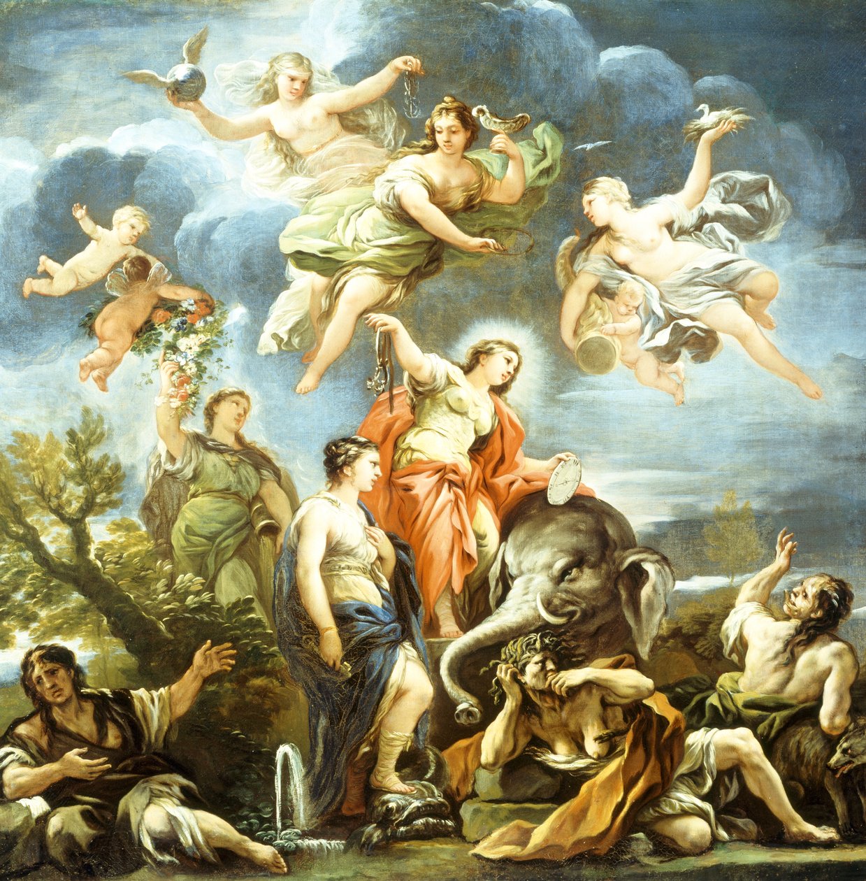 Alegoría de la Templanza de Luca Giordano