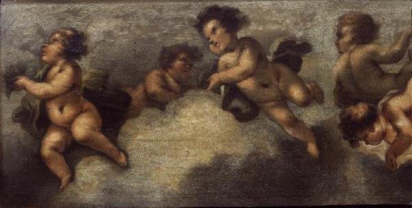 Putti jugando (detalle) de Luca Giordano
