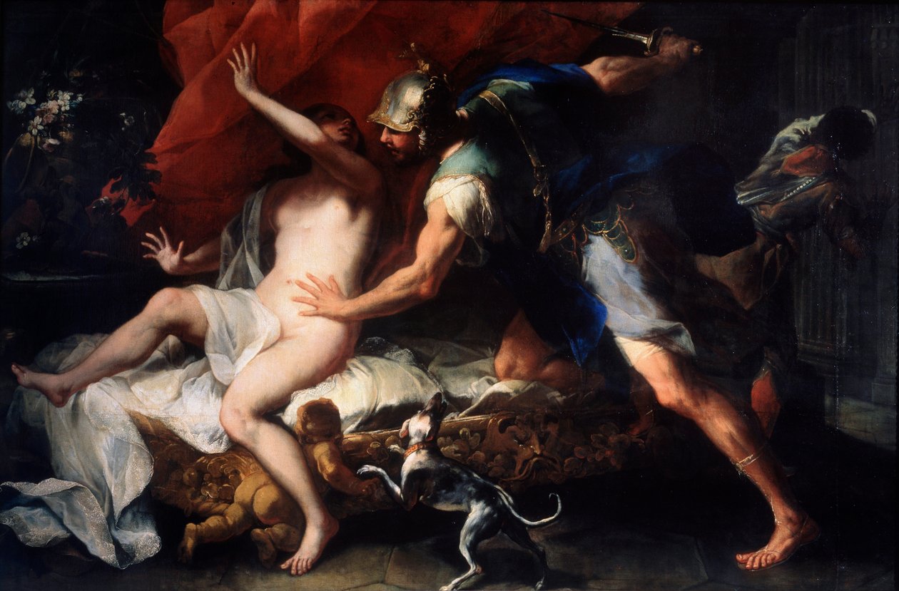 Tarquino y Lucrecia de Luca Giordano