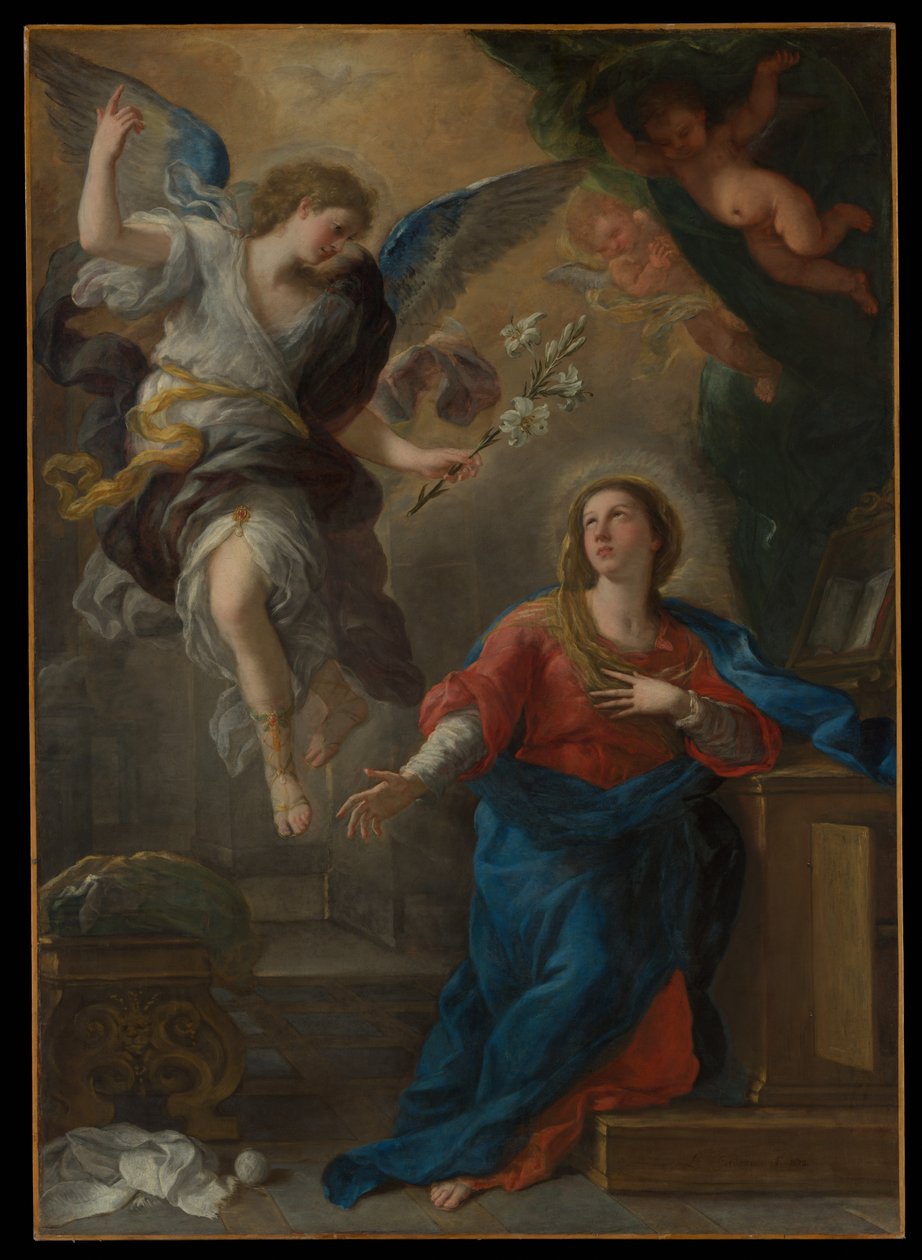 La Anunciación de Luca Giordano
