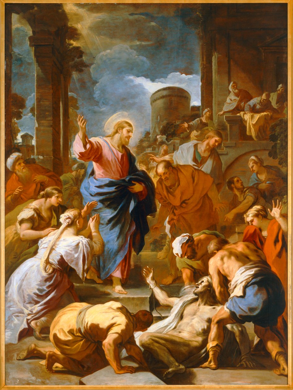 La resurrección de Lázaro. 10033816 ... de Luca Giordano