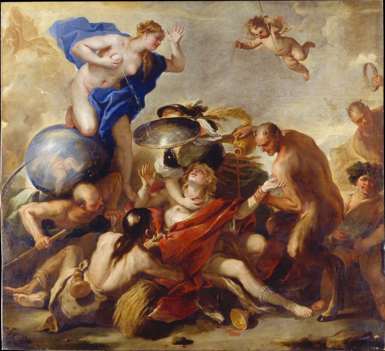Jugend von den Lastern versucht de Luca Giordano