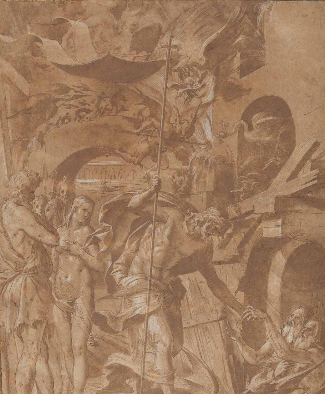 Cristo en el limbo, ca. 1547-48 de Luca Penni